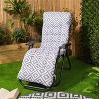 Geo Gravity Chair Seat Cushion Filled Outdoor Garden Bench Pad Water Resistant