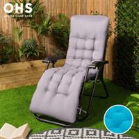 Gravity Chair Seat Cushion Filled Outdoor Garden Bench Pad Cover Water Resistant