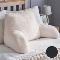 Boucle Cuddle Cushion Filled Reading Padded Lumber Back Plump Support Gaming