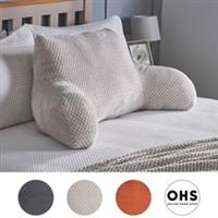 Waffle Fleece Reading Cuddle Cushion Soft Bed Pillow Arms Chair Lumber Support