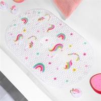 Unicorn Bath Mat PVC Rubber Shower Tub Non Slip Bathroom Decor Strong Suction