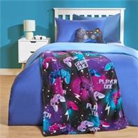 Gaming Sherpa Fleece Throw Over Bed Blanket Sofa Couch Chair Warm Supersoft