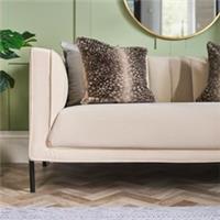 OHS Stripe Fawn Cushion Covers Faux Fur Fleece Square Pillowcases Home Decor