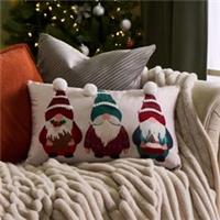 OHS Xmas Gonk Cushion Christmas Matte Velvet Festive Decorative Filled Pillow