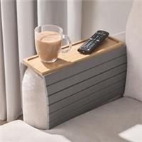 OHS Bamboo Sofa Tray Couch Armrest Decorative Drink Holder Organiser Home Decor