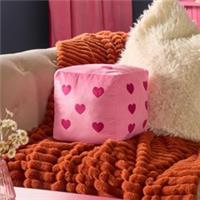 OHS Dice Cushion Hearts Decorative Filled Scatter Throw Pillow Home Decor
