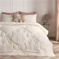 OHS Bow Lattice Coverless 7.5 TOG Duvet Bedding Set with Pillowcase
