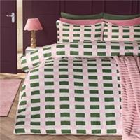 OHS Checkerboard Print Bedding Set Microfibre Duvet Cover with Pillowcase
