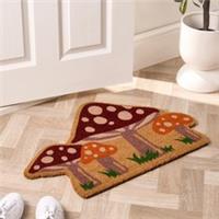 OHS Mushrooms Doormat Novelty Non Slip Indoor Outdoor Coir Door Mat Rug