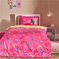 OHS Neon Lights Bedding Reversible Kids Duvet Cover Set with Pillowcase