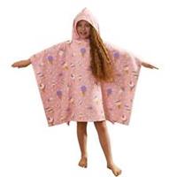 Dreamscene Kids Ice Cream Hooded Poncho Towel Swimming Changing Robe Bath Beach