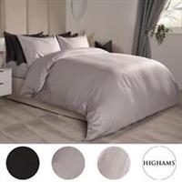 100% Cotton Duvet Cover 220 Thread Count Bedding Set Luxury Quilt Single Double