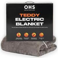 Heated Throw Blanket Electric Teddy Fleece Soft Heat Control 9 Settings Double