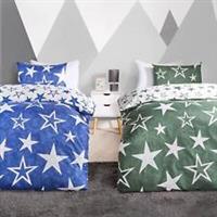 Duvet Cover Set Reversible Twin Pack Star Quilt Pillowcase Bedding Junior Single