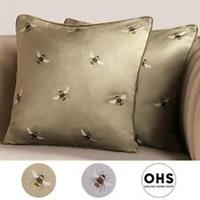 Bee Cushion Covers Filled Plump Pads Matte Velvet 2/4 Pack 18" x 18" Home Decor