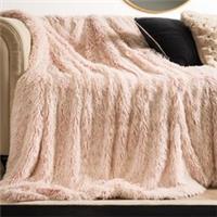 OHS Warm Marl Fluffy Fleece Throw Ultra Soft Bed Blanket