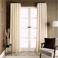 Cable Knit Fleece Curtains Soft Thermal Eyelet Blackout