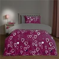 OHS Kids Bedding Set Glow-in-the-Dark Soft Thermal Duvet Cover with Pillowcase