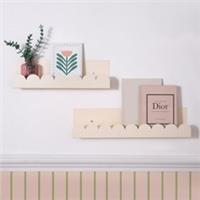 OHS Scallop Shelf Wall Mounted Storage Space Saving Modern Bedroom Home Decor