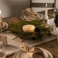 OHS Foliage Candle Holder Artificial Plant Flower Autumn Christmas Home Decor