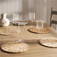 OHS Seagrass Round Placemat Set 4 Pack Table Mats Festive Home Decor