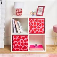 OHS Heart Storage Box 2 Pack Folding Cube Space Saving Organiser