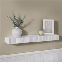 OHS Ribbed Floating Shelf Wall Storage Organiser Home Living Room Decor