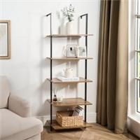 OHS 5-Tier Floating Shelf Wall Rack Display Unit Space Saving Home Decor