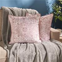 OHS Vintage Print Cushion Covers Matte Velvet Super Soft Square Pillowcases
