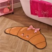 OHS Novelty Bath Mat Soft Velvet Quick Dry Non-Slip Adults Kids Fun Shower Rug