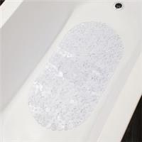 OHS PVC Bath Mat Clear Printed Non Slip Quick Dry Shower Rug Adults Kids