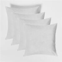 Brentfords Pack of Cushion Fillers Hollowfibre Insert Pads, White - 45 x 45cm