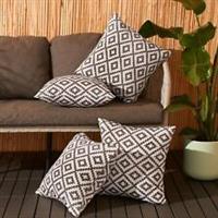 Outdoor Garden Cushion Covers Geometric Water Resistant Filled Inserts Seat Set