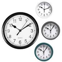 OHS Wall Clock Round Analogue Vintage Home Decor Small Bedroom Kitchen Uni