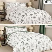 Duvet Cover Sets Stag Bedding Quilt Check Reversible Single Double King Size Bed