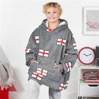 England Football Hoodie Blanket Kids Throw Jumper Oversized Sweatshirt Fleece