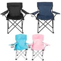 Outdoor Camping Chair Folding Portable Picnic Sun Garden Fishing Seat Cup Holder