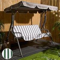 3 Seater Swing Bench Garden Furniture Set Outdoor Canopy Patio Sofa Seat Hammock