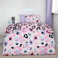 Leopard Reversible Duvet Cover Set Soft Quilt with Pillowcases Animal Bedding