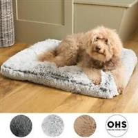 Dog Bed Pet Mat Fluffy Plush Large Washable Cage Crates Cosy Calming Cat Puppy