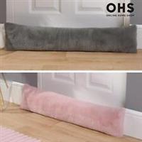 Faux Fur Fleece Draft Excluder Window Insulation Weather Draught Door Stopper