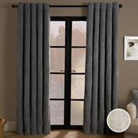 Teddy Fleece Eyelet Curtains Thermal Pair Ready Made Soft Thick Fabric Ring Top