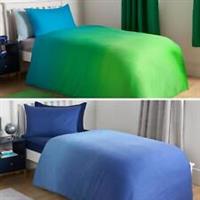 Ombre Duvet Cover Bedding Set Reversible with Pillowcase Quilt Single Double