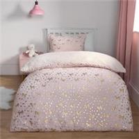 Unicorn Duvet Cover Fleece Heart Warm Quilt Reversible Soft Metallic Bedding Set