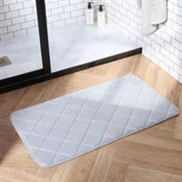 Bath Mat Bathroom Diamond Shower Non-Slip Toilet Memory Foam Thick Absorbent Rug