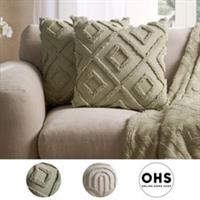 Arch Cushion Covers Tufted Filled Plump Pad 2/4 Pack Sofa Soft Couch Chair Set