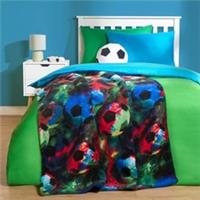 Football Throw Over Bed Blanket Supersoft Plush Sherpa Fleece Chair Sofa Warm