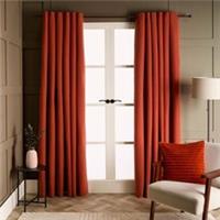 OHS Woven Texture Filled Curtains Thermal Eyelet Blackout