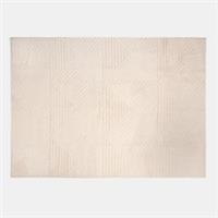 OHS Geo Fleece Rug Modern Non Slip Tufted Floor Carpet Hallway Rug
