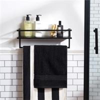 OHS Towel Rail Bathroom Shelf Space Saving Storage Unit Wall Mounted Modern Home